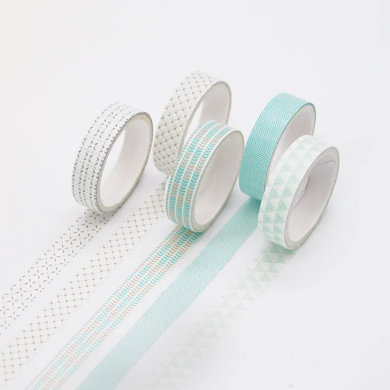5PC Kawaii Washi Tape Set Japanese Cute Scrapbook Journaling Supplies