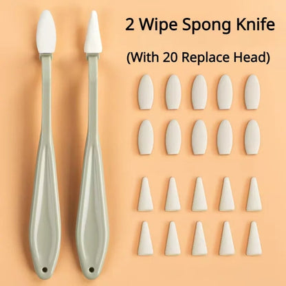 Art Sketch Wipe Knife + 20pcs Washable Brush Sponge Eraser Pen Set