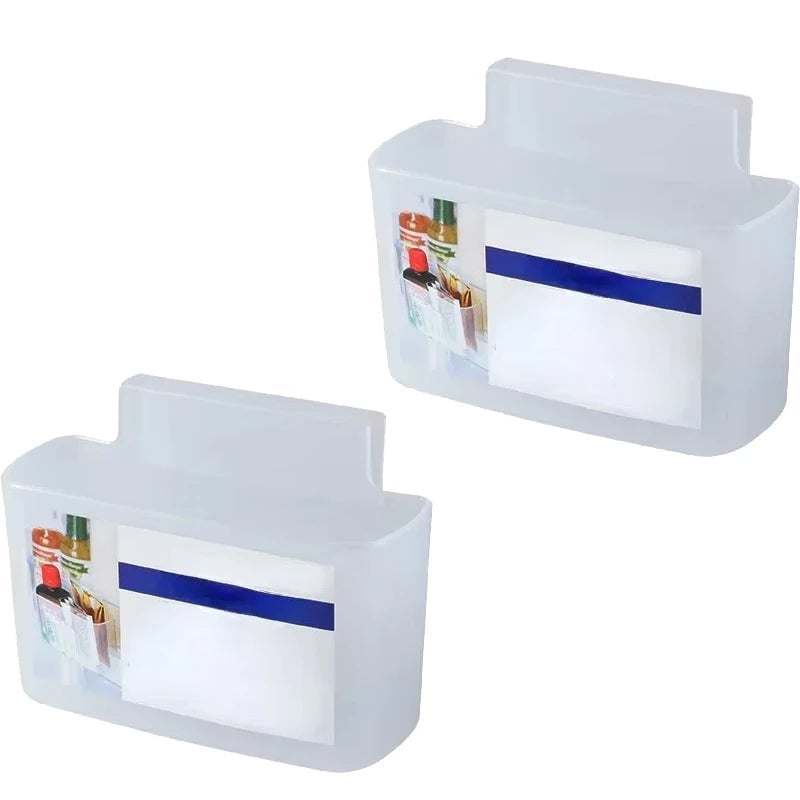 2Pcs Sliced Cheese Holder Door Storage Box Refrigerator Organizer