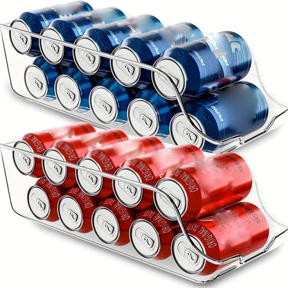 Stackable Can Dispenser Organizer for Refrigerator Kitchen Storage