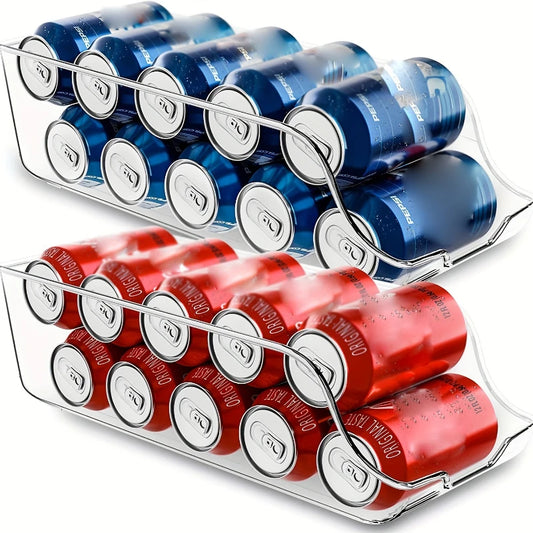 Stackable Can Dispenser Organizer for Refrigerator Kitchen Storage