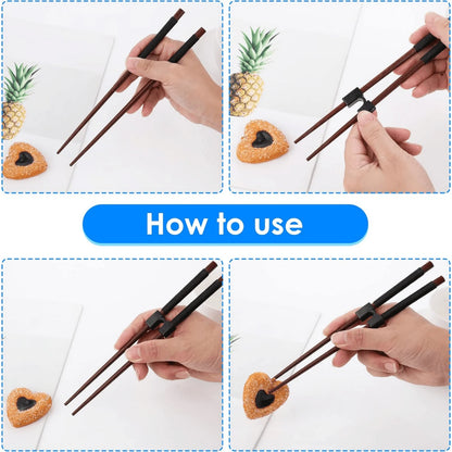 Reusable Training Chopsticks with Hinges Connector Adult Kids
