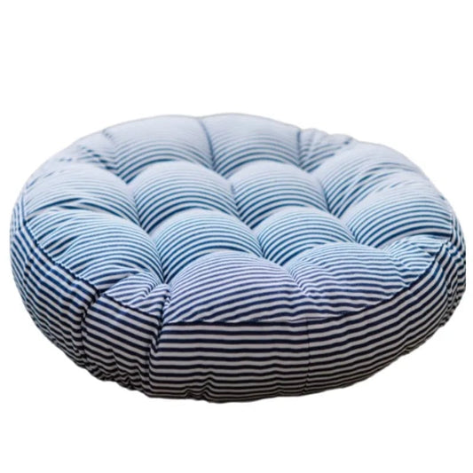 Large Round Cotton Linen Floor Cushion - Thickened Meditation Yoga