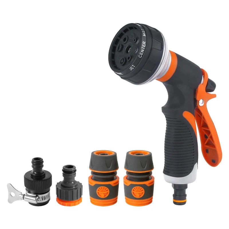 High Pressure Garden Sprayer Nozzle 8 Mode Watering Gun Plant Lawn