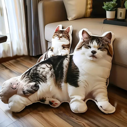 Custom Pet Photo Pillow Double-Sided Digital Print Polyester Cushion