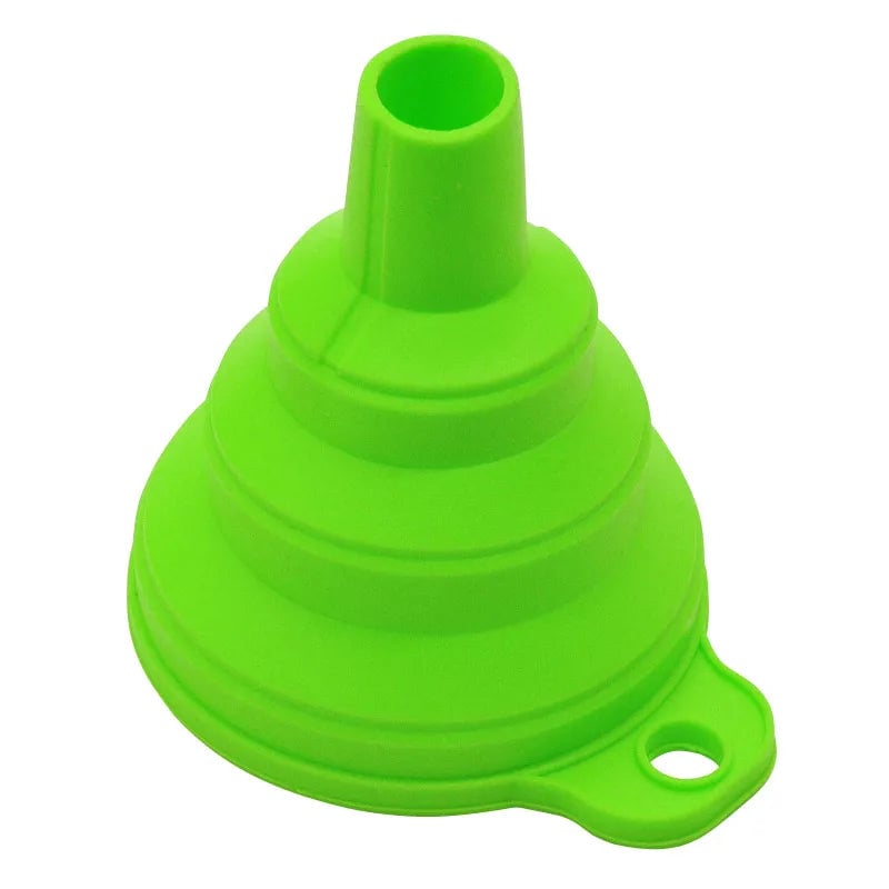 Mini Foldable Silicone Funnel - Collapsible Portable Kitchen Tool