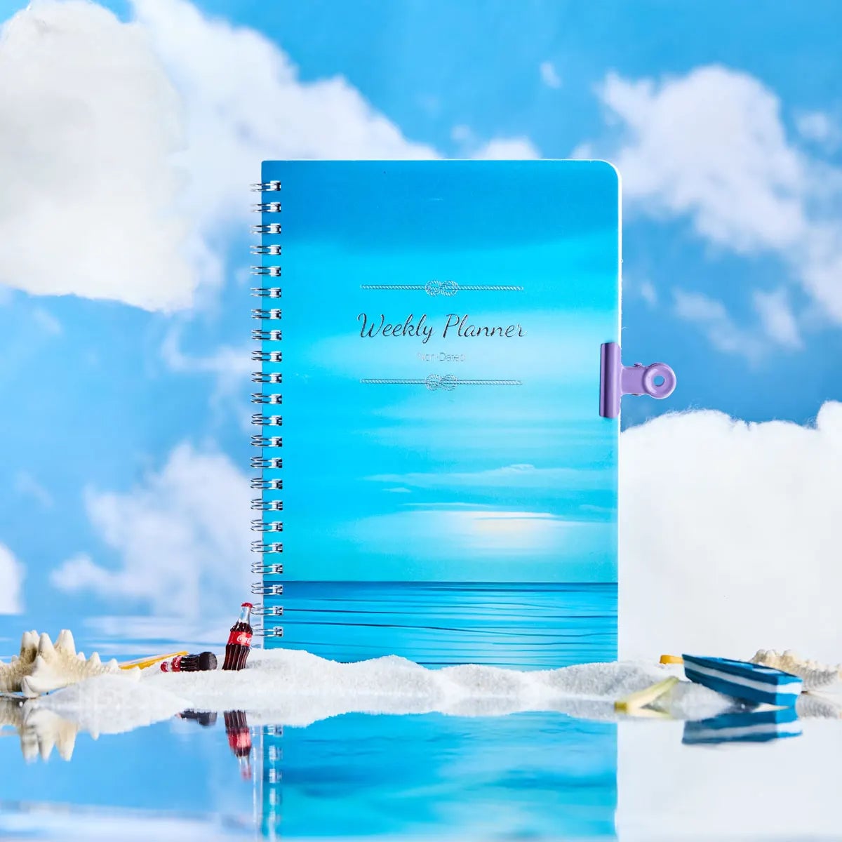 Daily Weekly Monthly Planner Notebook - Student Office Diary Journal