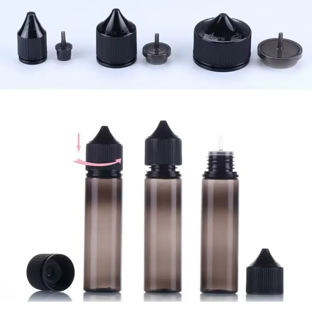 Portable Oil Filling Bottles 10-100ml PET Pointed Squeezable Dropper