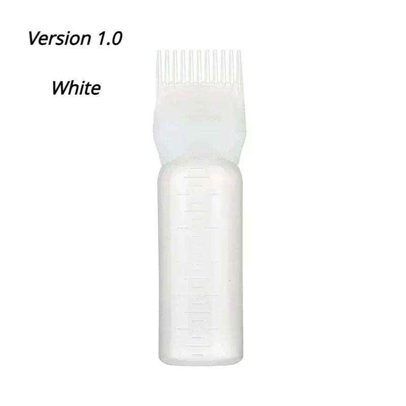 Silicone Scalp Massage Brush Hair Dye Applicator Bottle Salon Tool