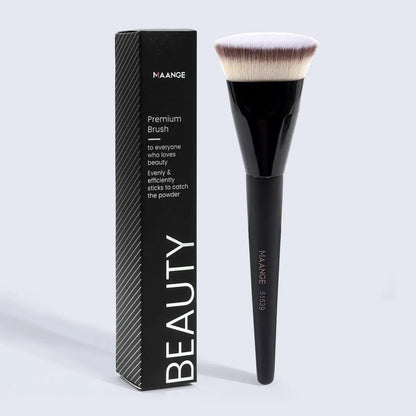MAANGE Flat Foundation Brush - Professional Makeup Tool with Storage Box
