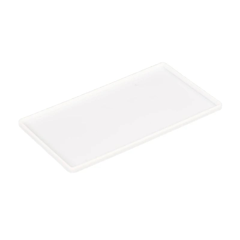 Silicone Anti-Slip Square Flat Tray - Bathroom Soap & Kitchen Holder