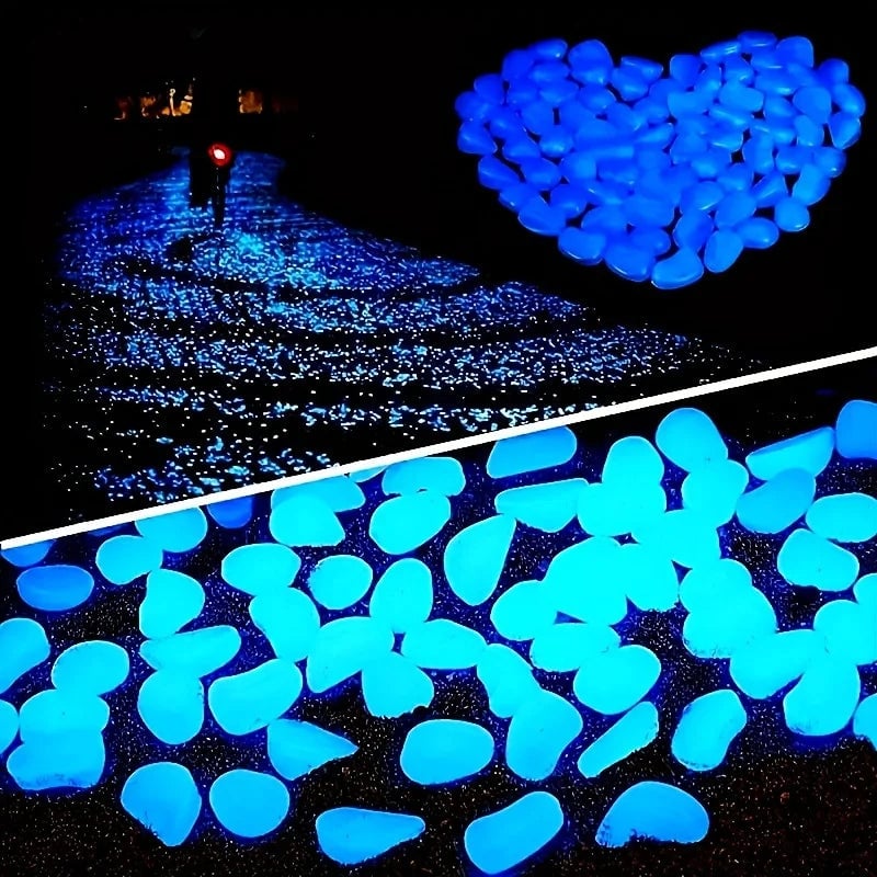 Luminous Glow Stone Decor 100/500pc Set - Aquarium Landscape Garden