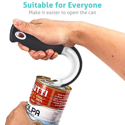 Easy-Grip Hook Can Opener - Durable Plastic Home & Restaurant Tool