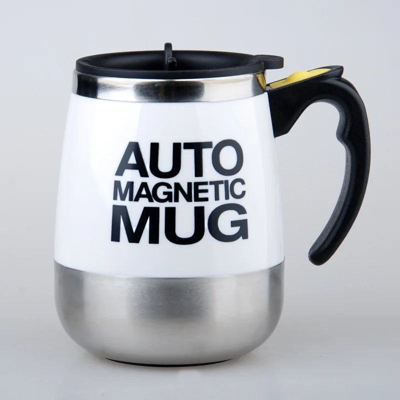 Electric Self Stirring Coffee Mug 450ml Stainless Steel Magnetic