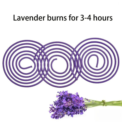 50 Lavender Spiral Candles 3-4 Hour Burn Time Scented Dinner Party