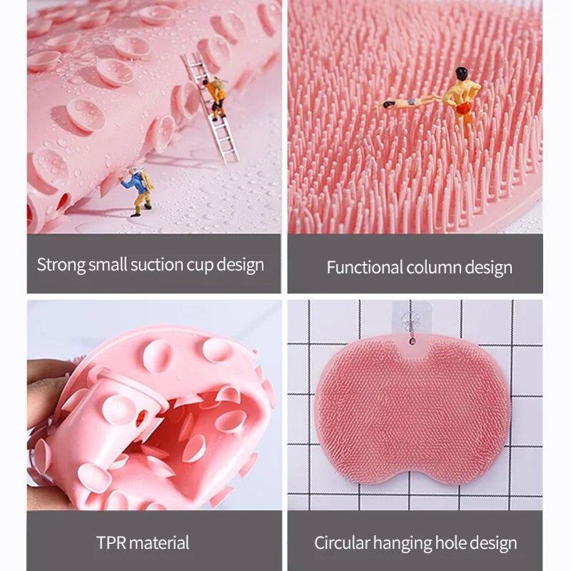 Anti-Slip Foot Brush Back Scrubber Suction Cup Exfoliating Tool