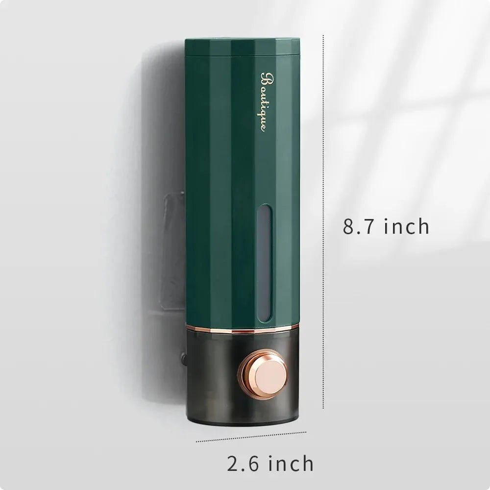 Non-Perforating Wall Mount Soap Dispenser - Multi-Use Press Pump