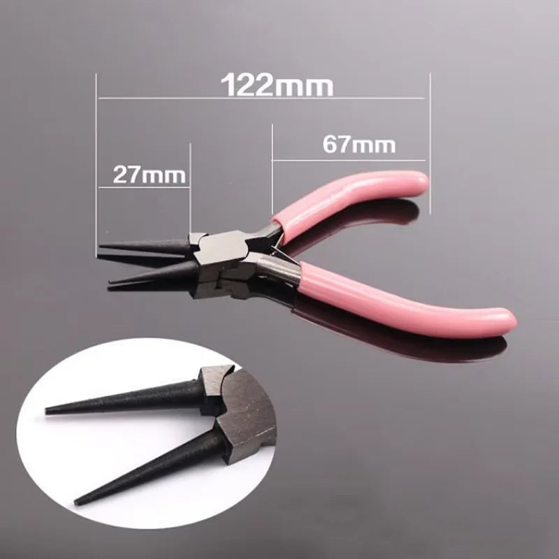 Mini Pliers Pointed Circular Mouth Steel Wire Jewelry Making DIY Tool