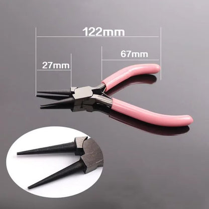 Mini Pliers Pointed Circular Mouth Steel Wire Jewelry Making DIY Tool