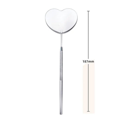 Stainless Steel Magnifying Lash Mirror - Diamond Multifunction Makeup