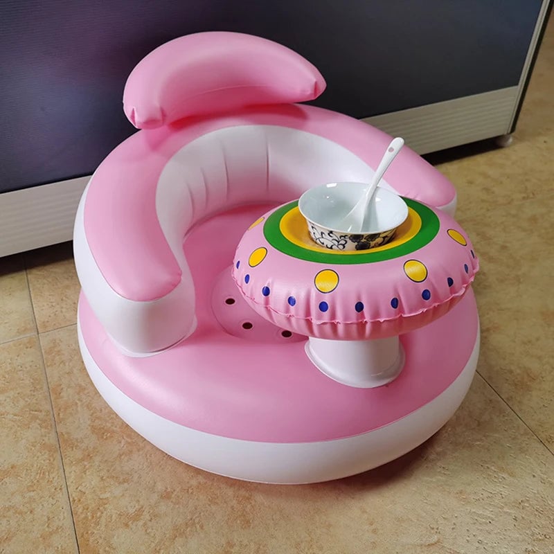 Inflatable Baby Chair - Portable Foldable Toddler Seat Armchair