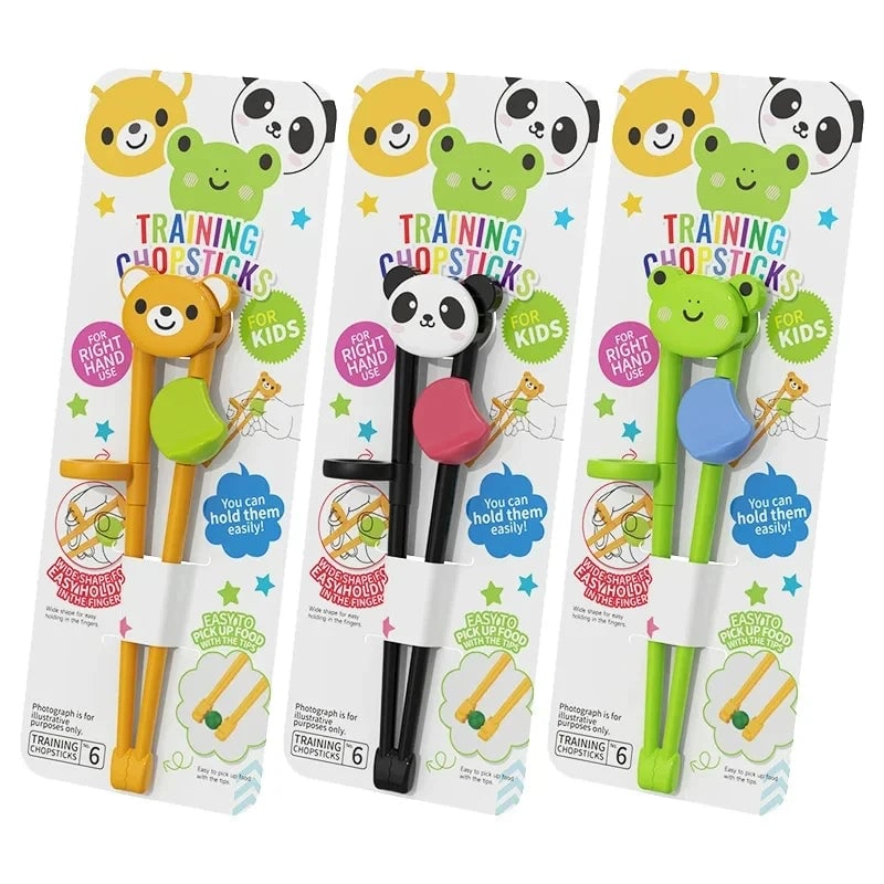 Training Chopsticks for Kids - Cartoon Animal Design Learning Aid