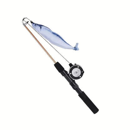 Retractable Cat Teaser Wand - Telescopic Interactive Feather Toy