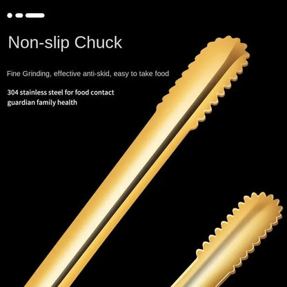 304 Stainless Steel BBQ Tongs Multi-Purpose Kitchen Spatula Clip