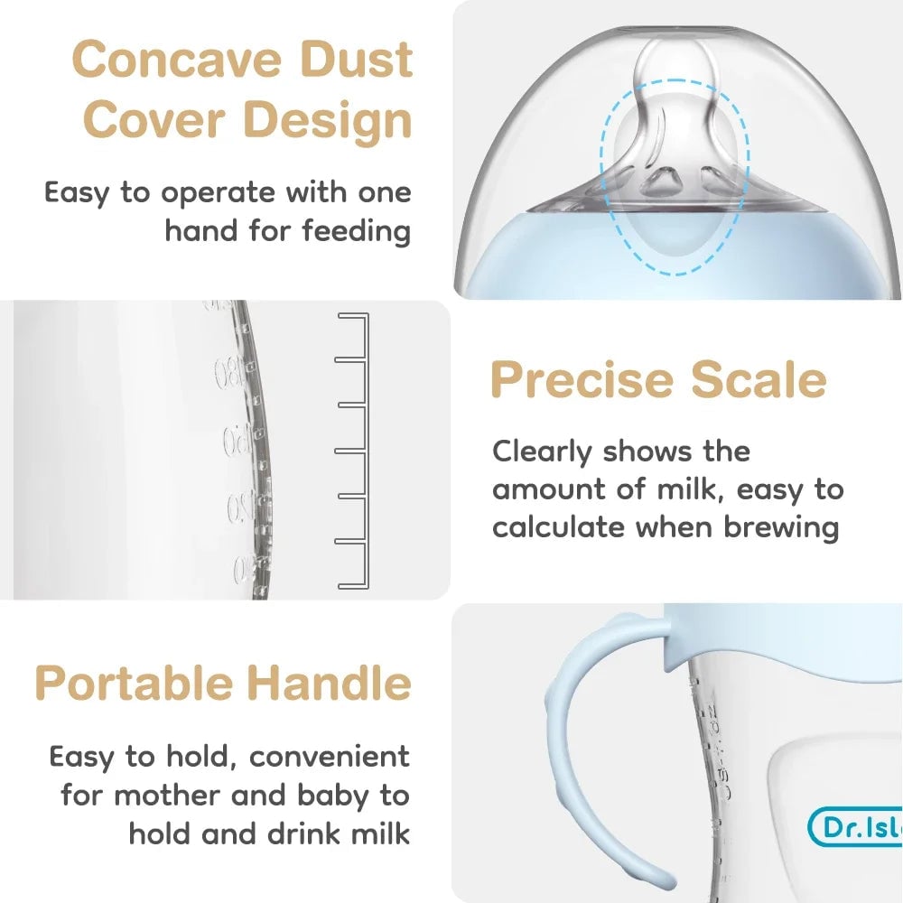 BPA-Free PP Baby Bottles 150/240/330ML with Handles Newborn Feeding