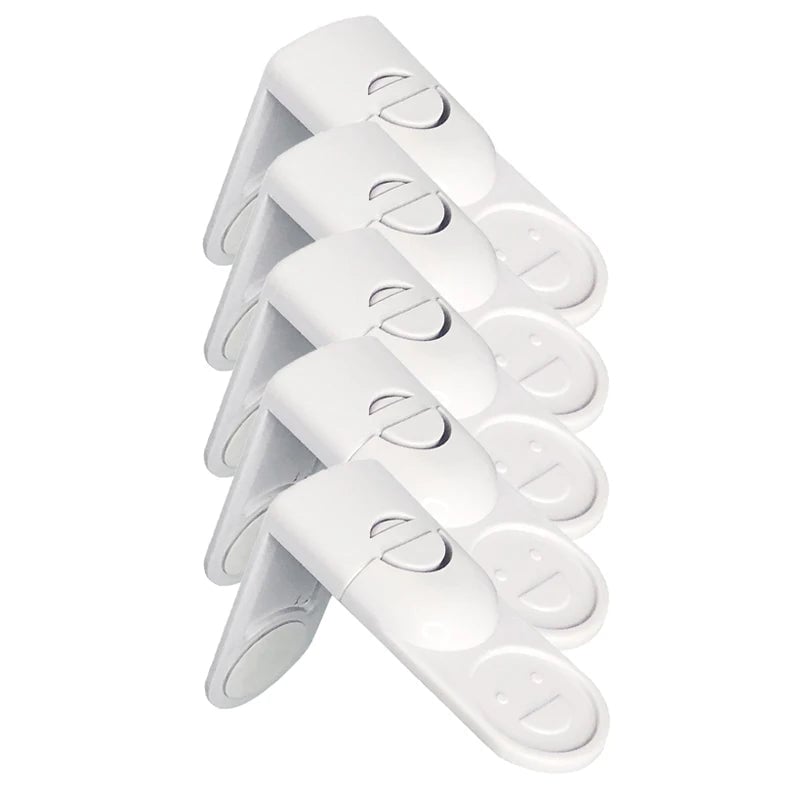 White Plastic Baby Safety Drawer Cabinet Locks Child Protection