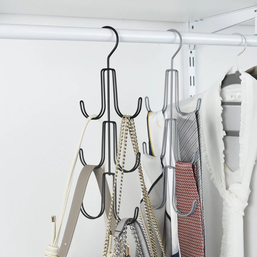 Rotatable Multi-Layer Wardrobe Hanger - Hat Tie Belt Bag Hook
