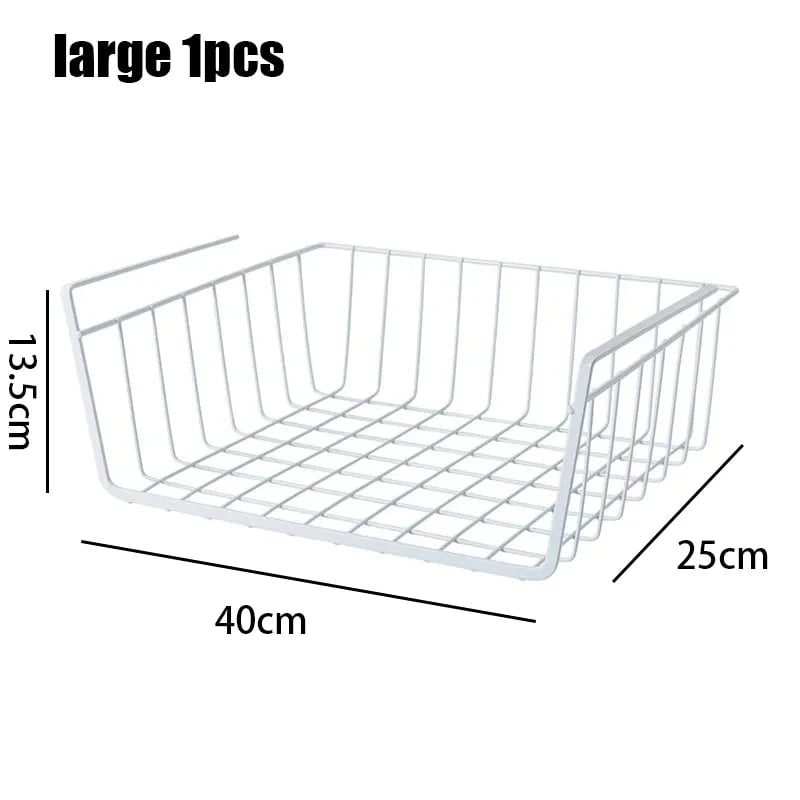 Iron Perforated Hanging Storage Basket Multi-Function Kitchen Bath