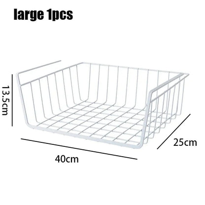 Iron Perforated Hanging Storage Basket Multi-Function Kitchen Bath