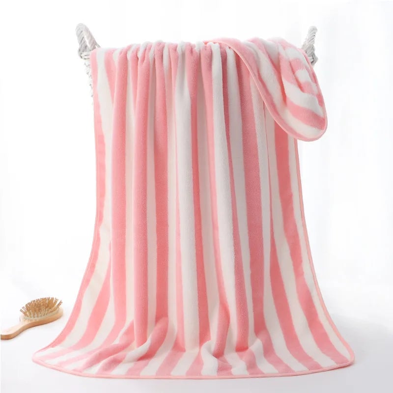 Stripe Super Soft Bath Towel 90x170cm Super Absorbent Multi-Use