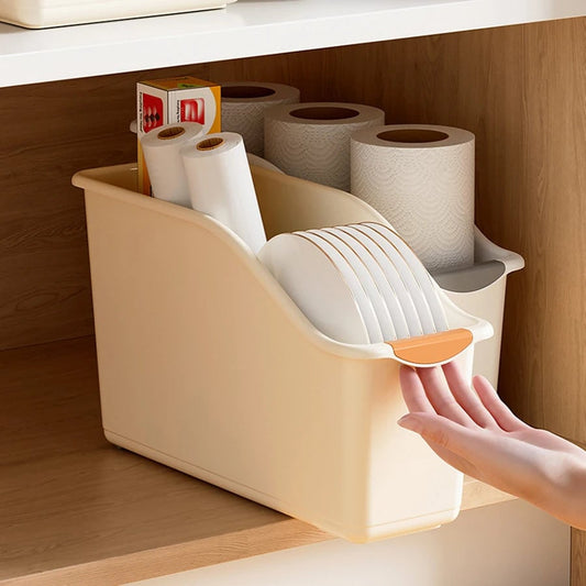 Pull Out Under Sink Organizer With Wheels - Kitchen Bathroom Cabinet
