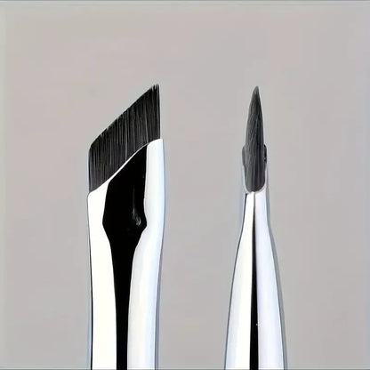 Ultra Thin Angled Eyeliner Eyebrow Brush Set - Precision Detail