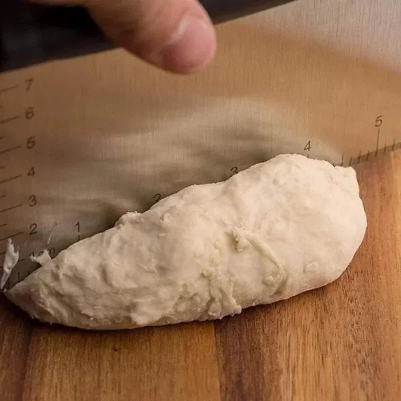 Stainless Steel Pastry Scraper Dough Cutter Icing Smoother Tool