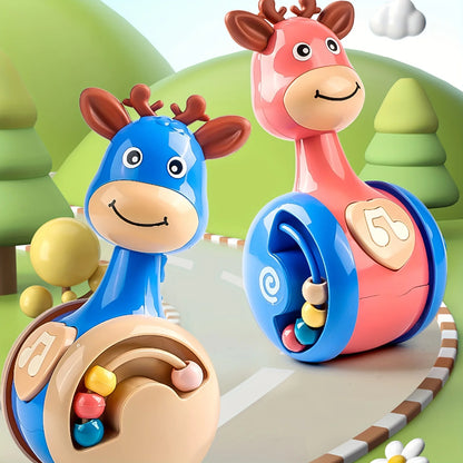 Fawn Sliding Tumbler Rattle - Educational Baby Toy with Sound
