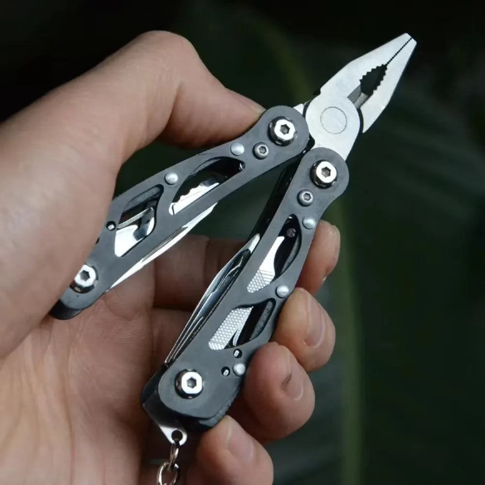 Stainless Steel Multi-Tool Pliers - Folding Camping Survival Tool