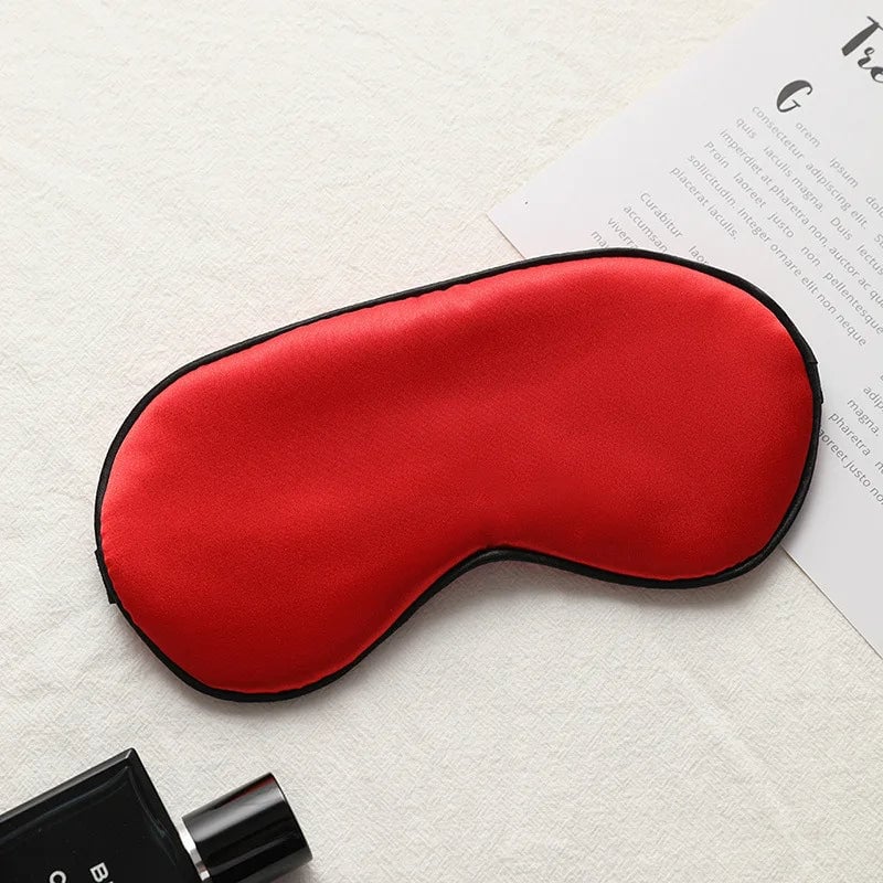 Imitation Silk Sleep Eye Mask - Portable Travel Blindfold Eyepatch