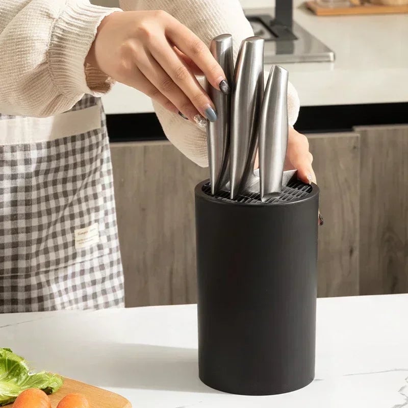 Universal Kitchen Knife Block Stand - Multi-Tool Storage Organizer