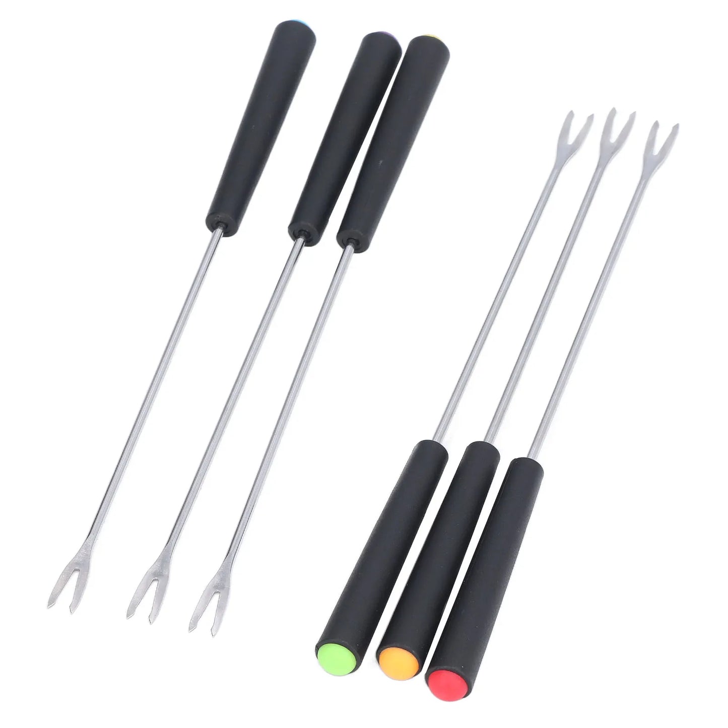 6-Piece Stainless Steel Fondue Fork Set - Corrosion Resistant