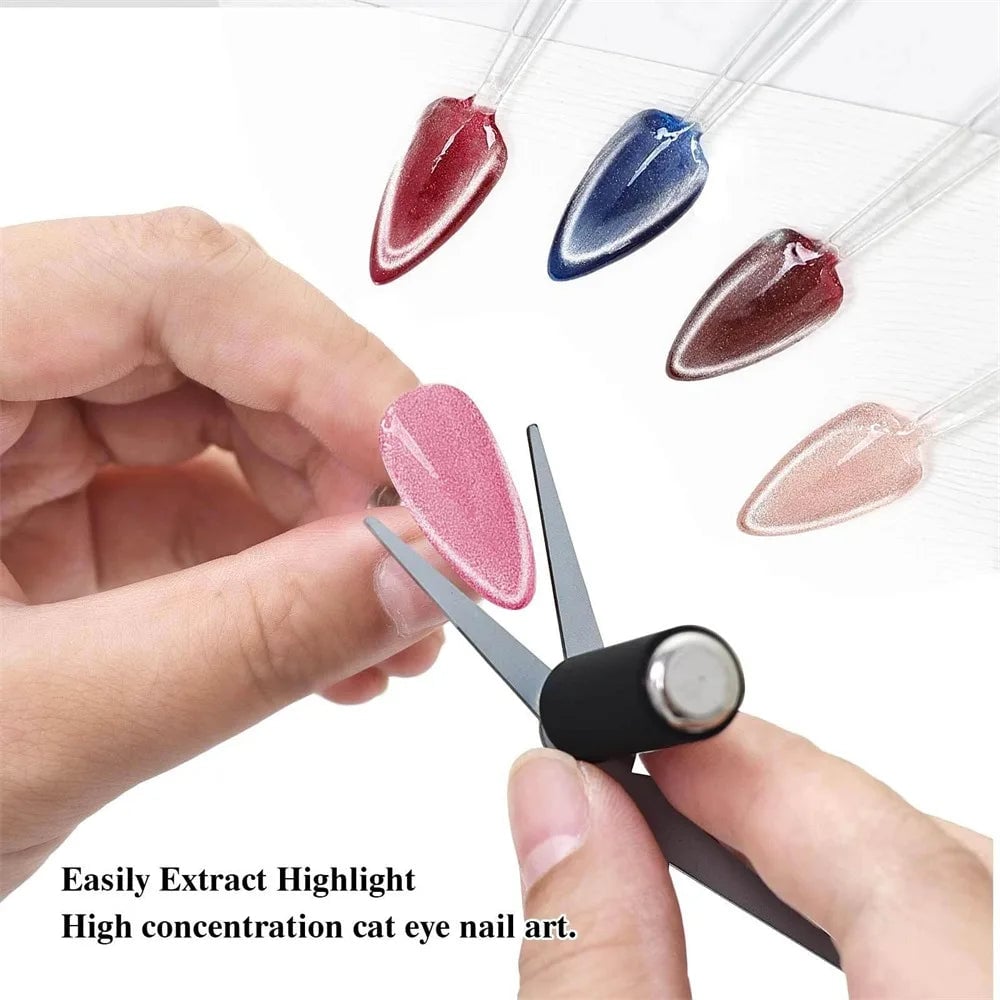 Double Head French Cat Eye Nail Magnet Rabbit Shape Magnetic Stick