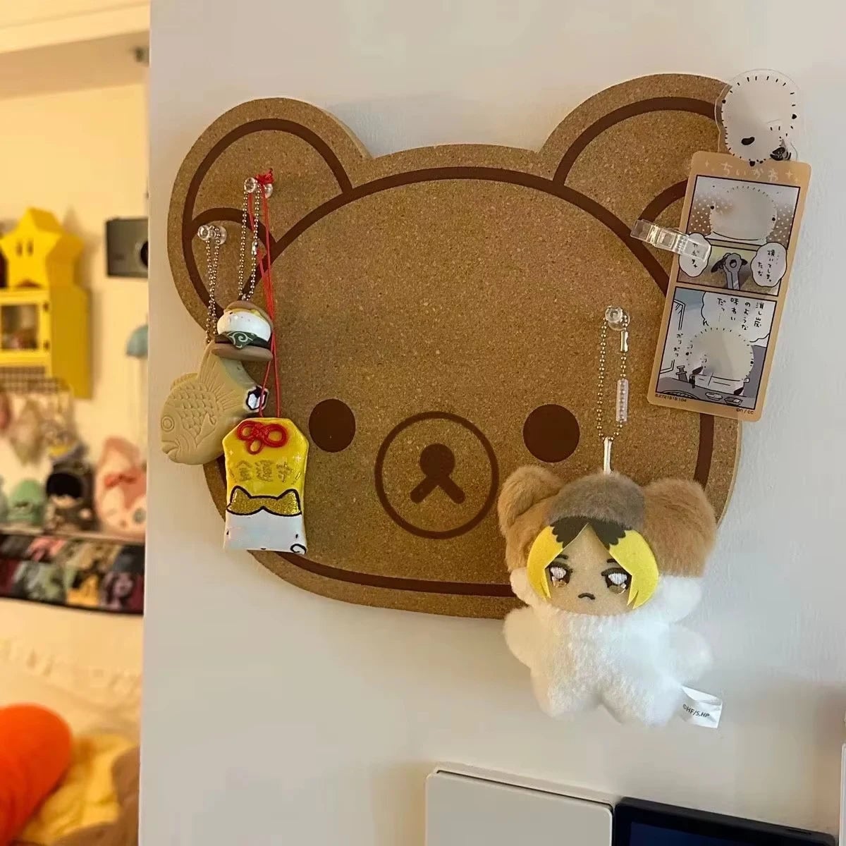 Bear Felt Message Board Wall Decor - Korean Style Sticky Note Board