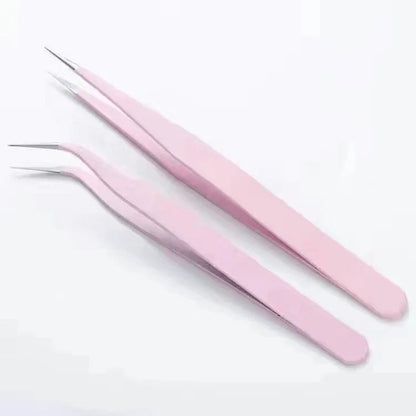 2pcs Macaroon Color Tweezers Set DIY Journal Scrapbook Sticker Tool