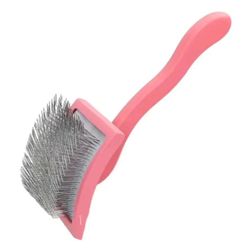 Professional Pet Deshedding Rake Long Handle Hair Remover Brush