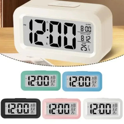 LED Digital Alarm Clock with Calendar Display Multi-Function Desktop