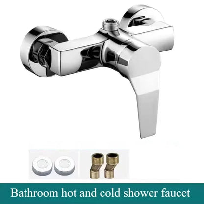 Wall Mounted Hidden Shower Faucet Hot Cold Water Mixing Valve