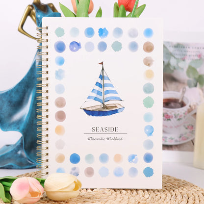 Watercolor Oil Painting Practice Book - Beginner to Advanced Art Album