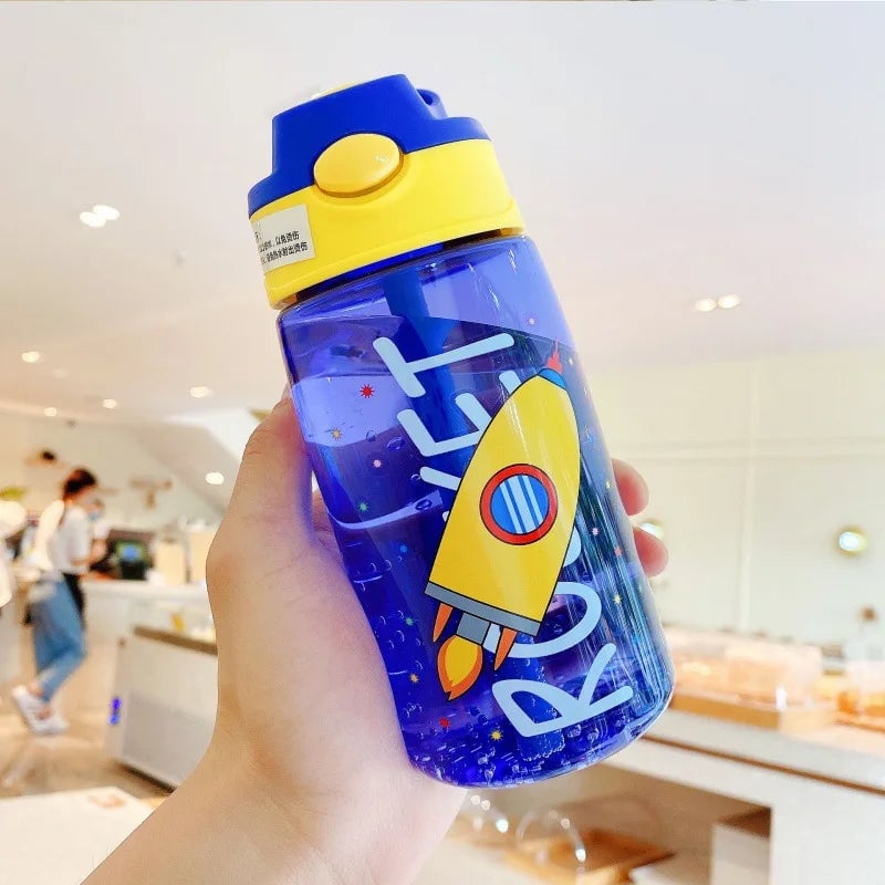 Plastic Straw Water Cup - Duckbill Spout Design for Kids & Adults